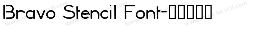 Bravo Stencil Font字体转换
